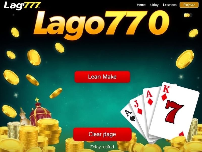 Discover lago777.com – the ultimate online casino destination offering thrilling real money slots, live dealer games, baccarat, and poker. Claim your exclusive welcome bonus and enjoy secure, high-quality gaming experiences.